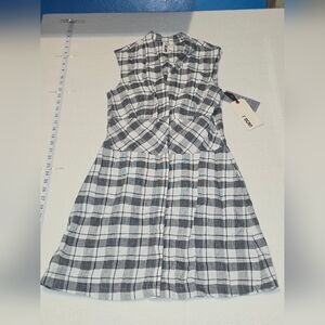 Target Black and White Plaid Midi Dress